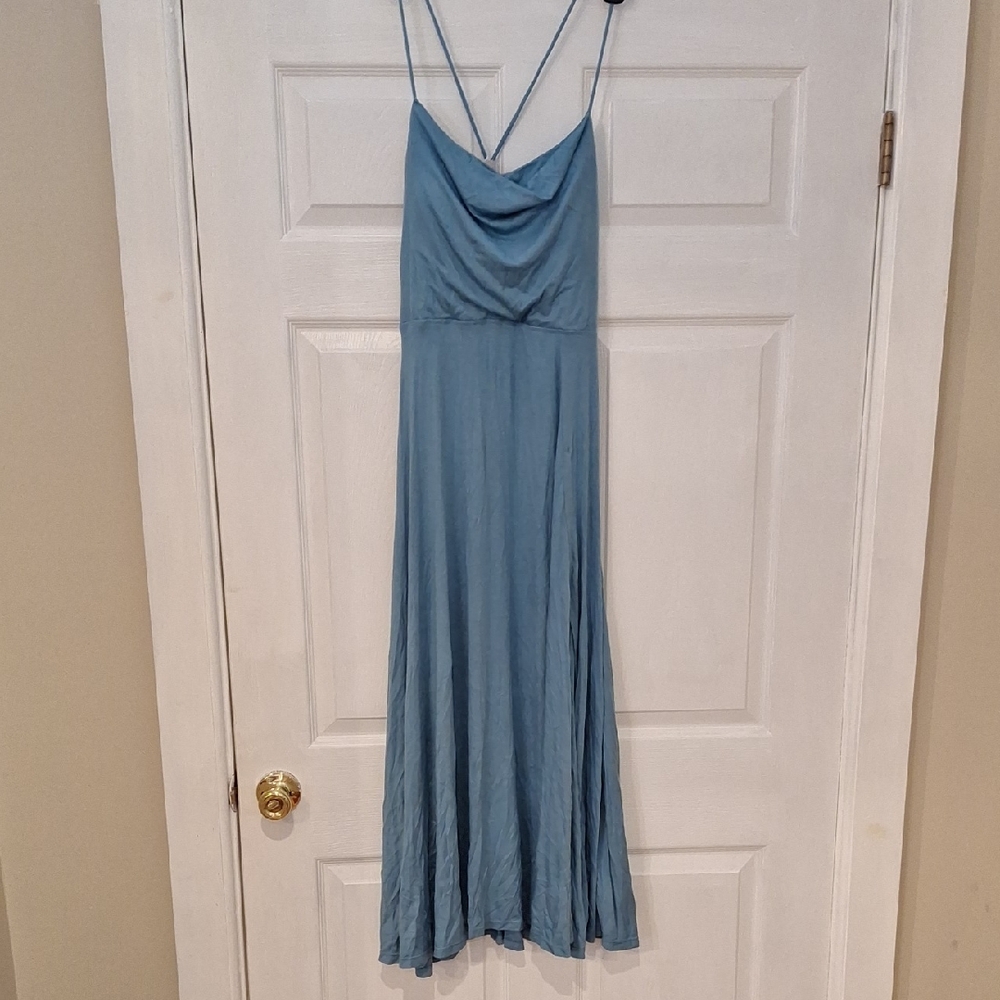 HALARA Light Blue Maxi Dress